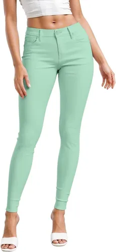 Vista 17 de Hybrid & Company - Pantalones ultraelásticos para mujer, cómodos y ajustados, para el trabajo y ocasiones informales Negro