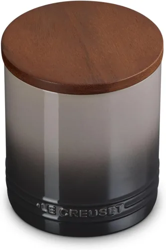 Vista 22 de Le Creuset Signature Salero y Recipiente de Almacenamiento con Tapa de Madera, 26 oz., Cerise