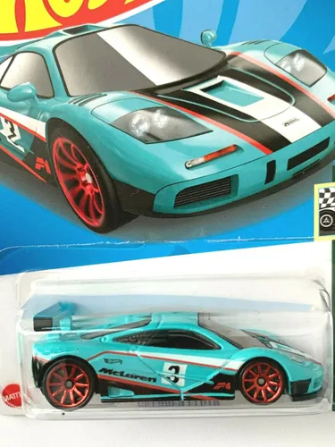 Vista 2 de DieCast Hot Wheels McLaren F1 GTR, Retro Racers 3/10 [turquesa] 57/250
