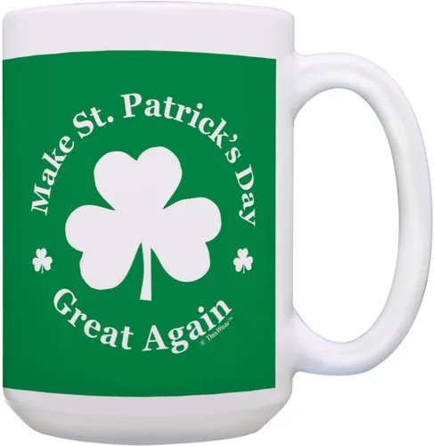 Vista 8 de ThisWear Tazas de café divertidas que hacen que el día de San Patricio sea genial de nuevo, trébol divertido regalo de café irlandés del día de San