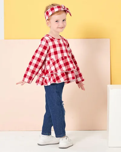 Vista 2 de Renotemy Baby Girl Clothes Toddler Girl Clothes Outfits Infant Clothing Floral Pants Set Cute Clothes Set for Girls