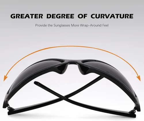 Vista 3 de Pro Acme Gafas de sol envolventes de gran tamaño, ovaladas, a la moda, con protección Y2K, para mujeres y hombres, futuristas, grandes damas