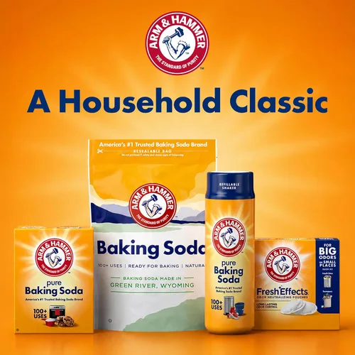 Vista 10 de Arm & Hammer Bicarbonato de Sodio Absorbedor de Olores para Nevera y Congelador, Naranja 14 oz, Paquete de 12