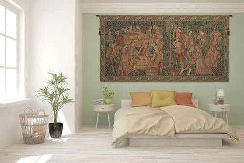 Vista 2 de Vendage - Tapiz europeo, 126 pulgadas x 64 pulgadas, algodón/viscosa/poliéster por Charlotte Home Furnishings