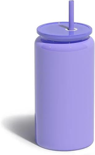 Vista 26 de Paquete de 6 vasos de 16 onzas, vaso aislado con popote, vaso de café