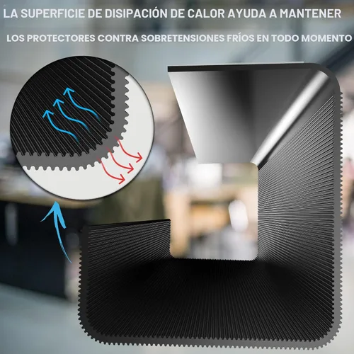 Vista 4 de Bandeja de gestión de cables debajo del escritorio sin tornillos - Instalación autoadhesiva, gestión de cables, bandeja de cables, organizador