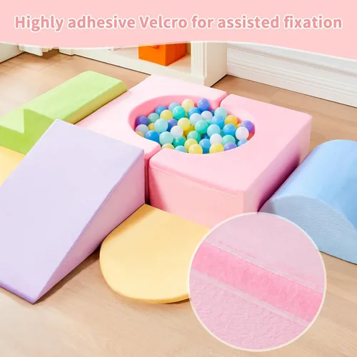 Vista 16 de IFNOW Juguetes de Escalada para Niños Pequeños de Interiores, Juego de 7 Piezas de Bloques de Escalada de Espuma para Niños Pequeños, Escalada