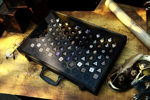 Vista 6 de Dice Palace - Estuche de almacenamiento y exhibición de dados 2 en 1 para guardar juegos y colecciones de dados DND Pathfinder Call of Cthulu - Caja
