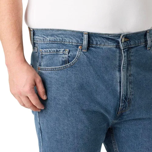 Vista 7 de Signature de Levi Strauss & Co. Gold Jeans Fit Flex - Jeans de ajuste relajado para hombre Índigo medio (elástico)