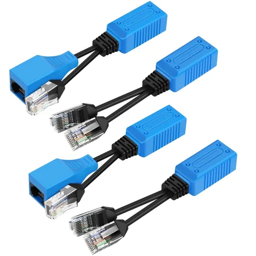 Vista 12 de Adaptador del combinador del divisor Ethernet del PoE de TNP, par 2 a 1