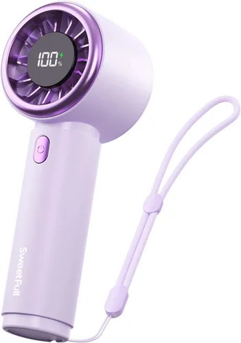 Vista 9 de SWEETFULL Mini ventilador portátil, lindo ventilador de mano beige