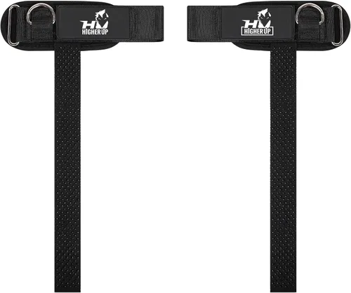 Vista 12 de Ekkovision Correas de levantamiento de pesas con anillo en D con puños, soporte de muñeca para hombres, correas de elevación gruesas y cómodas