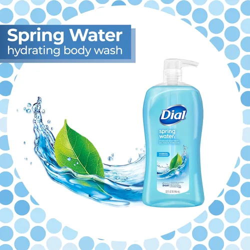 Vista 3 de Dial Gel de baño, agua de manantial, 32 onzas líquidas y gel de baño, mima y disfrute, seda y magnolia, 32 onzas líquidas y gel de baño, calma