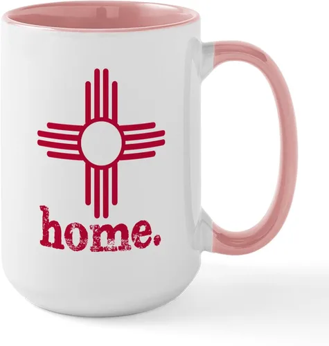 Vista 24 de CafePress ALBUQUERQUE New Mexico - Taza grande para placa de matrícula de 15 oz (15.0 fl oz)