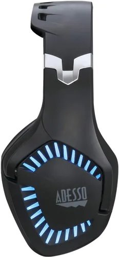 Vista 5 de Adesso Xtream G3-7.1 Auriculares para juegos con sonido envolvente con micrófono con cancelación de ruido e iluminación LED para PC, PS4, Xbox