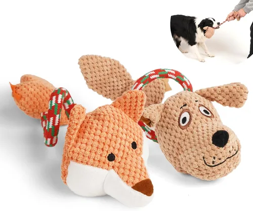 Vista 8 de Valenine's Day - Paquete de 2 juguetes para perros con forma de corazón, regalos para el día de San Valentín para perros pequeños y medianos