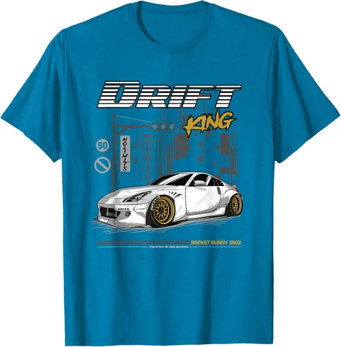 Vista 6 de Z34 370 Fairlady Z - Camiseta gráfica de cuerpo ancho, Negro, S