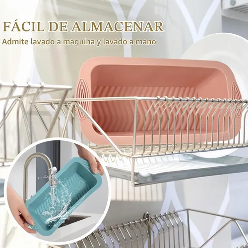 Vista 6 de Koolstuffs Molde de Silicona para Pan de Molde, 2 PCS Moldes Rectangulares Antiadherentes para Hornear para Horno, Pan, Pastel, Fácil Desmoldado