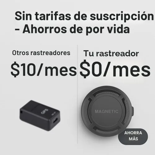 Vista 8 de Rastreador GPS oculto magnético para vehículos: 365 días de duración de la batería, sin suscripción, dispositivo de seguimiento de automóvil oculto