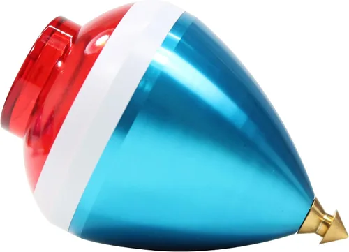 Vista 2 de Spintastics Quicksilver Hybrid Spin Top - Punta fija (azul y rojo)
