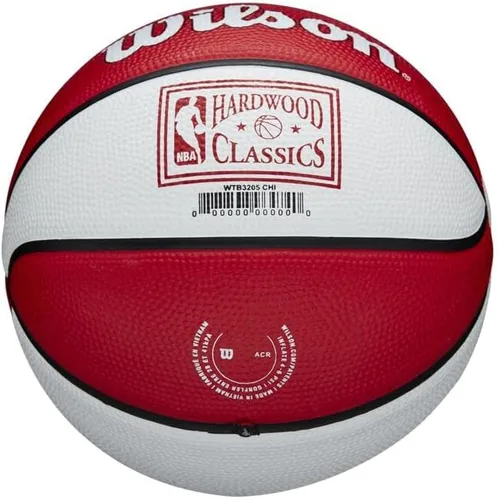 Vista 5 de Wilson NBA Team Retro Mini Balones de Baloncesto - Tamaño Mini - 3" Chicago Bulls