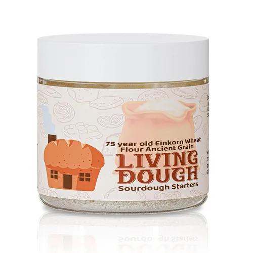Vista 8 de Living Dough - Cultura de Masa Madre Amistosa Amish de 55 Años - Masa Madre Dulce y Orgánica para Hornear - Para Pan Artesanal, Masa para Pizza
