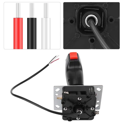 Vista 3 de 8 Way Flight Joystick - 8 Way Flight Joystick with & Top Fire Button For game for Video Game Arcad