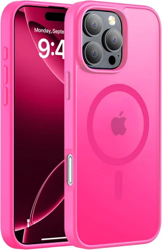 Vista 66 de Hualele - Funda magnética para iPhone 13 Pro, compatible con MagSafe, grado militar, a prueba de caídas, translúcida mate, parte trasera dura, borde