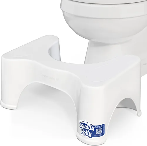 Vista 13 de Squatty Potty The Original - Taburete de inodoro para baño, color gris, 9 pulgadas