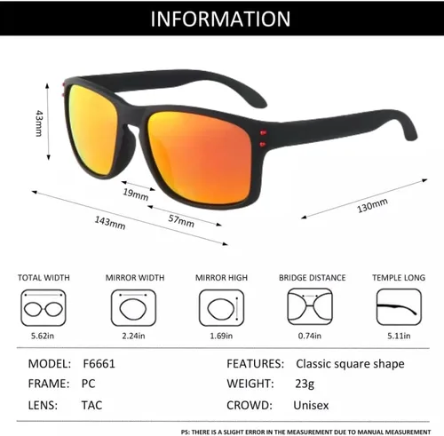 Vista 3 de Ultralight Polarized Sunglasses for Men Shades with F6661 UV Protection- Outdoor Sport Cycling Camping Hiking Fishing Driving
