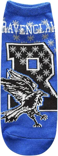 Vista 4 de Harry Potter Ravenclaw - Calcetines de tobillo para jóvenes y mujeres, 5 unidades, talla 4-10