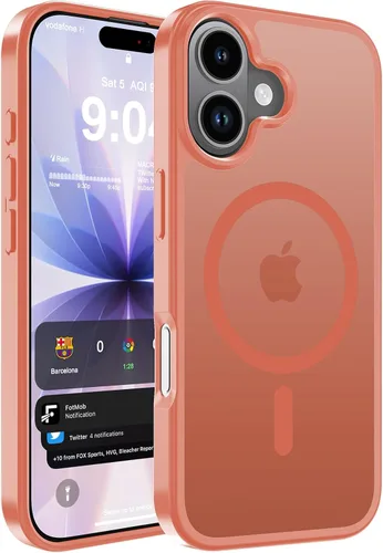 Vista 32 de WRJ Funda magnética mate para iPhone Air de 6.5 pulgadas, [compatible con Magsafe] [protección contra caídas de grado militar], delgada Negro