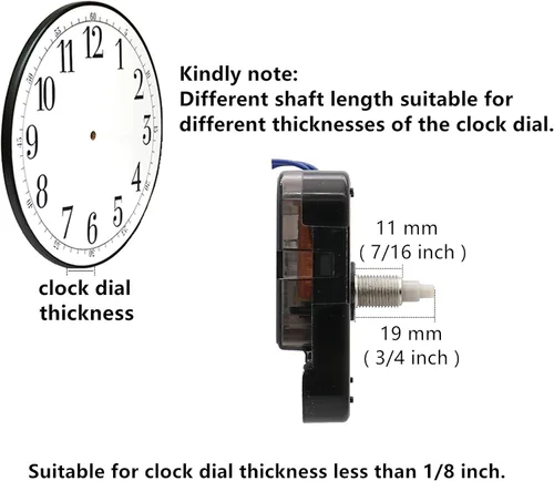 Vista 3 de Youngtown 12888 Hour Gigger Switch Clock Kit de reparación de movimiento 3/4 '' eje A Manos