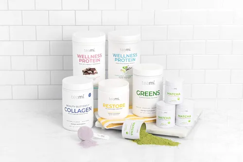 Vista 6 de Teami Proteína de vainilla en polvo con ingredientes orgánicos, proteína de guisante suave a base de plantas con bajos carbohidratos netos, sin OMG