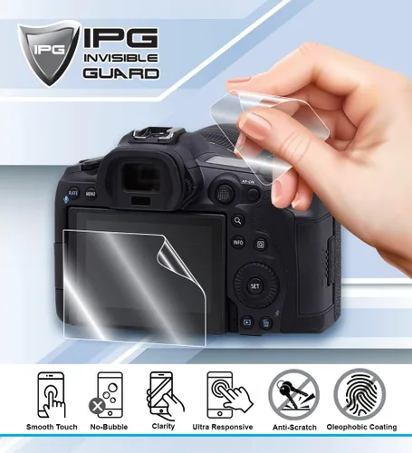 Vista 3 de IPG Protector de pantalla para cámara Rove R2-4K Dash Cam (2 unidades) Protector de pantalla invisible de hidrogel - Calidad HD/Autocuración/Libre