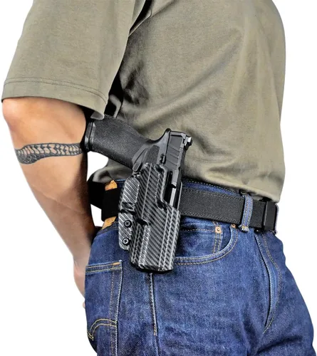 Vista 4 de OWB Concealment IDPA - Outside The Waistband Holster - fits Taurus G3C / G2C