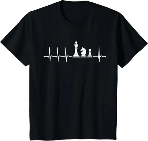 Vista 32 de Camiseta de ajedrez, niños de ajedrez, amantes del ajedrez, camiseta de ajedrez para niños, Negro