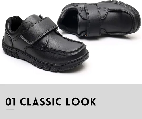 Vista 3 de Zapatos de uniforme escolar suaves para niños, zapatos de vestir Oxford cómodos para niños (niñoniño pequeñoniño grande)