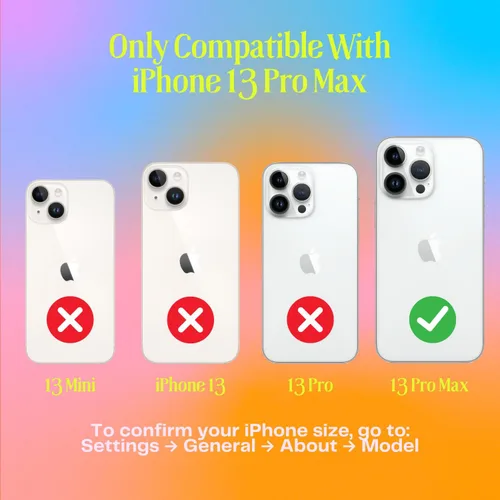 Vista 5 de FELONY CASE - Funda protectora transparente azul neón para iPhone 13 Pro Max, TPU y policarbonato que absorbe los golpes - A prueba de grietas