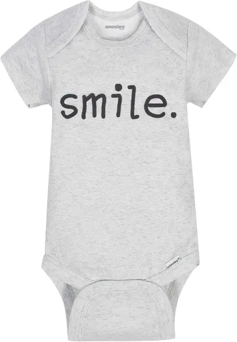 Vista 2 de Onesies Brand Paquete de 8 mamelucos unisex de manga corta para bebé
