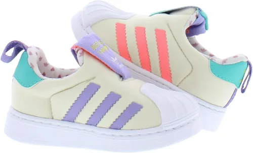 Vista 4 de adidas Infants Superstar 360 - Zapatillas bajas, color crudorojo ácidoSemi Mint Rush
