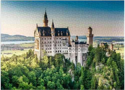 Vista 9 de MyPuzzle Neuschwanstein Castle Baviera Alemania - Rompecabezas prémium de 100 piezas para adultos
