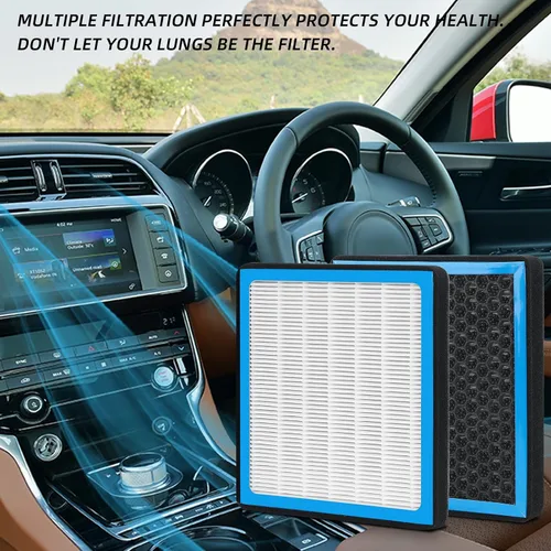 Vista 6 de 1 filtro de aire de cabina HEPA CF12160 de repuesto compatible con Hyundai Kona 2018-2023, Tucson 2016-2021, Veloster (N) 2019-2021, Venue