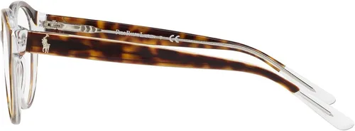 Vista 4 de Polo Ralph Lauren PP8533 - Marco redondo para gafas graduadas para niños color habana oscura brillante sobre lente de cristaldemostración 1811in
