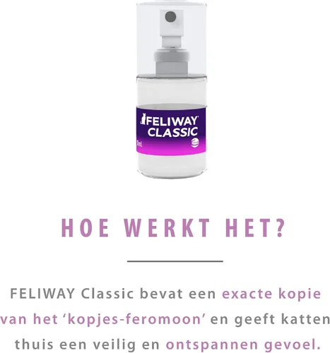 Vista 5 de Feliway Espray portátil calmante con feromonas clásicas para gatos (20 mL)