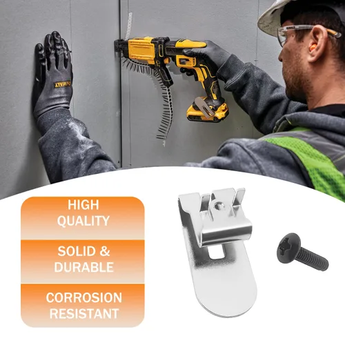Vista 3 de 8 unids N435687 Clip de gancho de cinturón con dispensador de pegamento tornillo anti aflojamiento para DeWalt DCF620 DCF620B DCF622 Drywall Screwgun