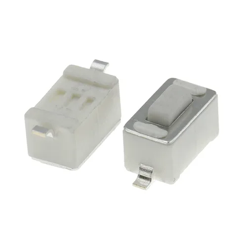 Vista 2 de 1000PCS 3 * 6 * 4.3 mm 2pin SMD DC12V 50mA Tact Switch Push Button Touch Micro Switch 3x6x4.3mm White Button