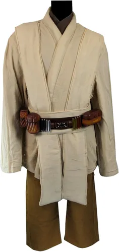 Vista 2 de Deluxe completo OBI Kenobi disfraz Jedi Star Wars túnica cinturón bolsas cápsulas