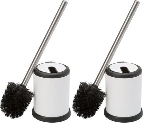 Vista 14 de Bath Bliss - Cepillo y soporte para inodoro Tapa de cierre automático Cabezal de 360 grados Limpieza del baño Tamaño compacto