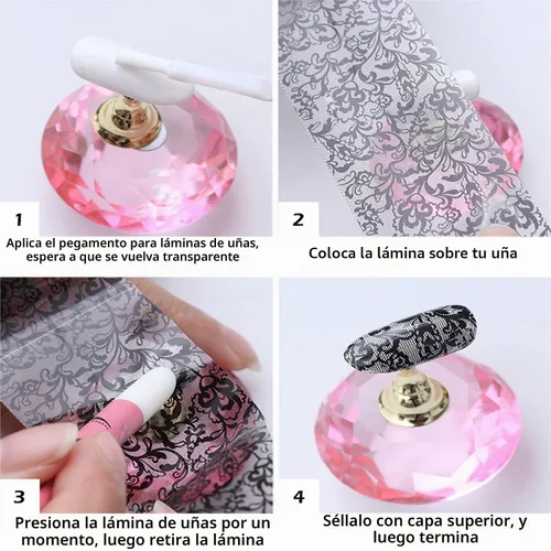 Vista 8 de Calcomanías de arte de uñas para el día de San Valentín, calcomanías de transferencia de arte de uñas, suministros de uñas, labios rosas, corazón